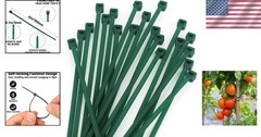 Green Cable Ties 100PCS 6 Inch Heavy Duty – Secure Self-Locking for Garden Tasks