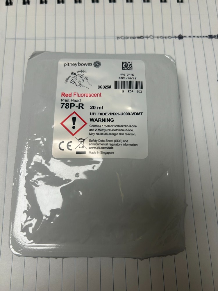Pitney Bowes red flourescent print head 78P-R