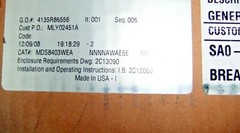 Cutler-Hammer MDS8403WEA 4000 A Magnum DS Low Volt AC Power Circuit Breaker