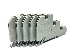 Allen Bradley 1492-WTS3 Terminal Blocks Light Grey 2.5mm 10A 300V LOT OF 5