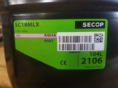 SECOP DANFOSS SC18MLX 3/4HP 115V 1PH 60HZ R-404A REFRIGERATION COMPRESSOR