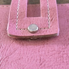 Franklin Covey Portfolio Binder Pink Leather *see pics