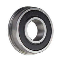 (4 Pack) FR8-2RS Flanged Sealed Radial Ball Bearing 1/2 ID X 1-1/8 OD X 0.312″ W