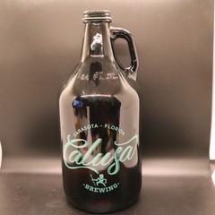 Calusa Brewing 64 oz Beer Growler Sarasota FL 1/2 Gallon