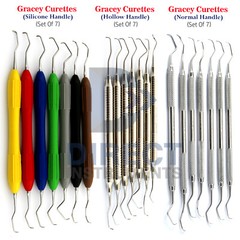 3 Versions Dental Gracey Curettes Set Periodontal Subgingival Calculus Remover