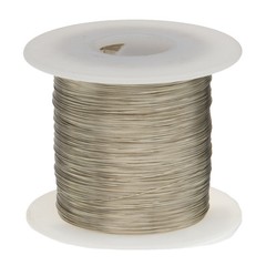 14 AWG Gauge Tinned Copper Wire Buss Wire 100′ Length 0.0641″ Silver
