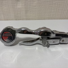 Vintage Dymo-Mite Tapewriter Metal Label Maker Embosser Chrome