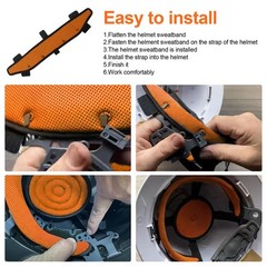 Hard Hat and Safety Helmet Sweatband fit for Sweatband for Hard Hat, Washable…