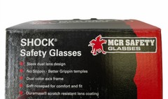 Safety Glasses AntiFog Lens Onyx & Graphite Frame Clear UV Protection MCR Safety
