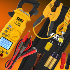 UEi DL389BCOMBO True RMS Dual Display Clamp Meter with Temperature and ATTPC3