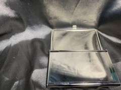 Retro Pink Flamingo Silver Credit Card Holder, Business Cards, I.D. Case