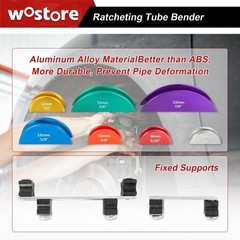 Heavy-Duty Tubing Bender Kit with Colorful Aluminum Heads – Precision & Ease