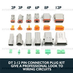 NEW 1750PCS Deutsch DT Connector Plug Kit With Deutsch Crimp Tool Auto Marine