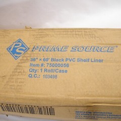Shelf Liner Roll Black PVC Plastic Mesh 3′ x 60′ – Prime Source NOB