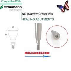 US Dental Mini Healing Abutment Cap/Closure Cover Screw Straumann Fit Bone Level