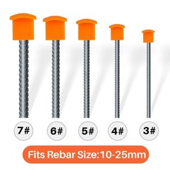 Rebar Caps – 60Pcs Orange Mushroom Safety Cover for T-Posts, Building Co…