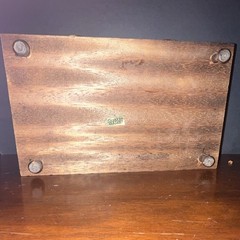 London Leather Wood Roll Top Desktop Organizer with Drawers
