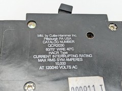 Cutler Hammer QCR2030 Circuit Breaker 30 Amp 2 Pole 120/240 VAC QCR DIN Rail NOS