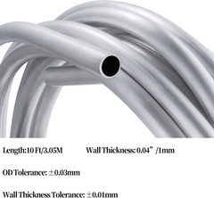 Vigorous 3/8″ OD Aluminum Coiled Tubing, Seamless round Pipe 1060, 0.04″ Wall Th
