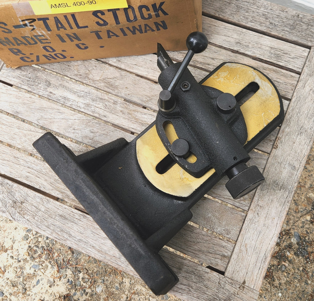 New Big VERTEX TS-3 adjustable angle Tail Stock for lathe, divider or indexer