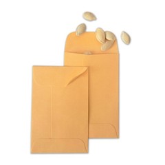 Xxcxpark 500 PCS #7 Coin Envelopes, 3.5 x 6.5 500 (3.5″ x 6.5″), Brown
