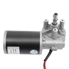 24V Worm Gear Reducer Gearbox 45W Electric Gear Motor 3:60 Ratio D63R-2445-220R