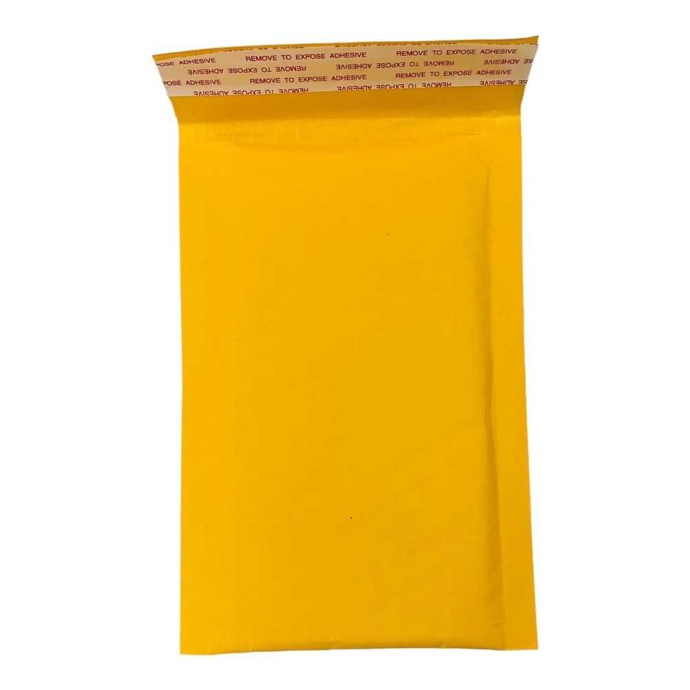 50 Count #000 Kraft Bubble Mailers Small Part Mailer 7″ x 4″ Inner Dimension