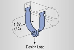 Unistrut P1113EG Pipe Clamps For 1″ Rigid Conduit 1.315″ ID Galvanized 10Pcs New