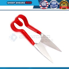 2 PROFESSIONAL NEW SHEEP SHEARS CALF GOATS BEST FOR HAIR & WOOL CUTTING RED ODM