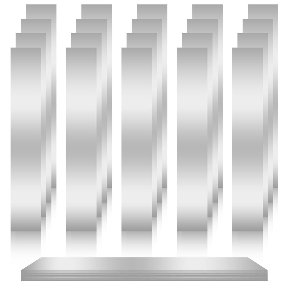 20 Pcs 304 Stainless Steel Shim Stock Assortment, 1″ W x 6″ L, 10 Sizes (0.00…