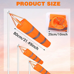 4 Pcs Airport Windsocks Measurement Sock Bag with Reflective Belt Oxford Fabric
