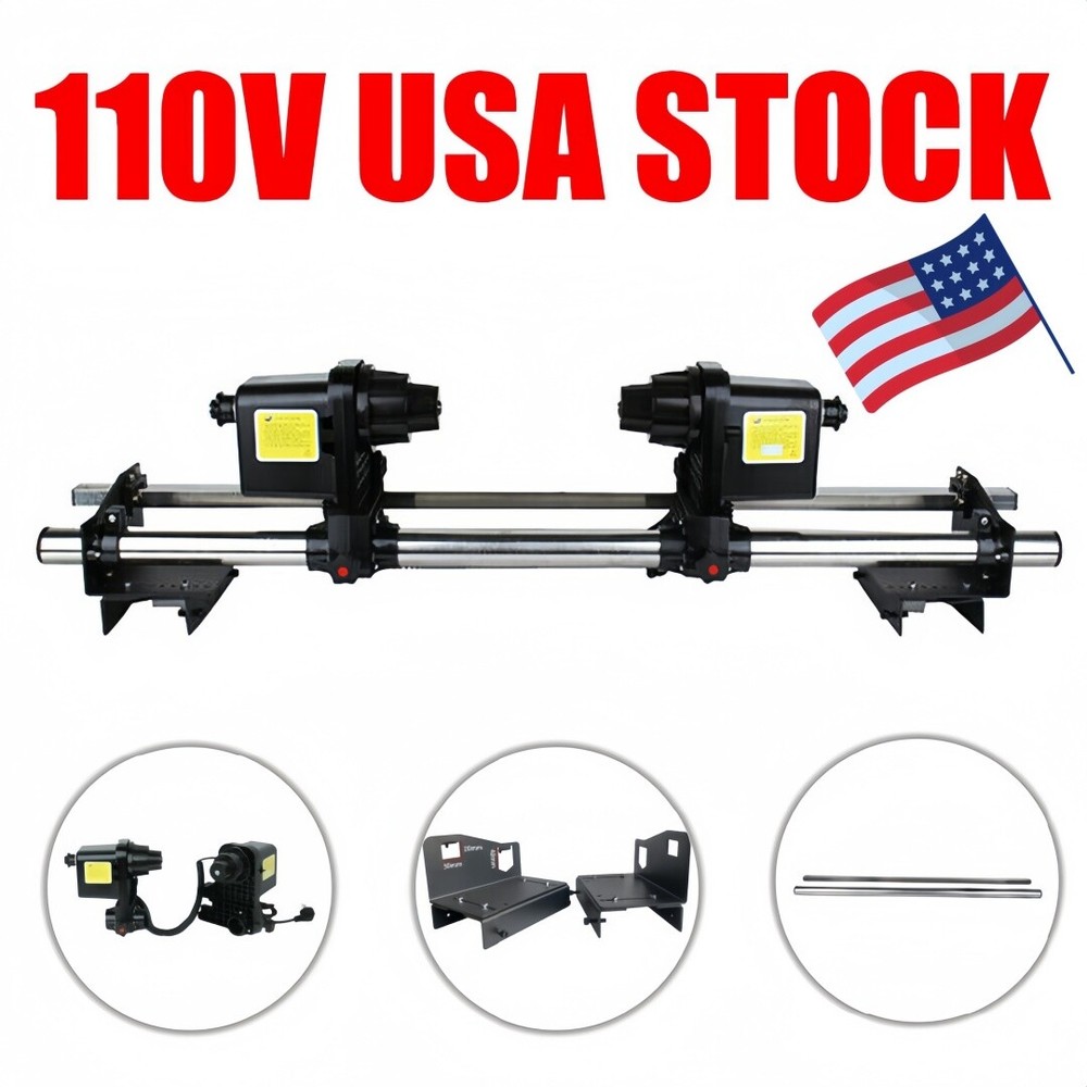 Auto Take Up Reel System 2 Motors for 54″ 64″ Roland SJ-645EX SP300 Epson Mutoh