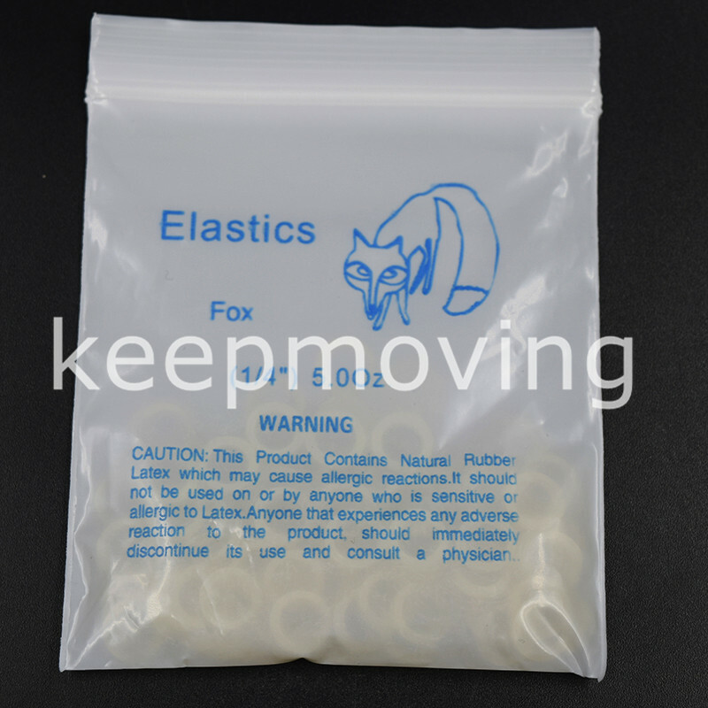 5.0 oz Dental Orthodontic Rubber Bands Elastics Latex Braces Forces 1/4 Fox Pack