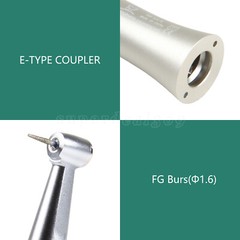 FIt FG 1.6mm Burs Dental Push Button Low Speed Contra Angle Handpiece yabang SA