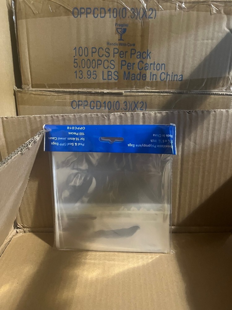 NEW TOP Quality 10.4MM CD Jewel Case OPP BAG ,1000 pcs, OPPCD10 FREE SHIP