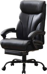500lbs Big and Tall Office Chair with Footrest Wide Ergonomic Computer Chair