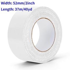 White Duct Tape Heavy Duty Waterproof, 40 Yards X 2 Inch, 9 Mils Thickness St…