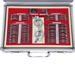 Optical Trial Lens Set Metal Rim Optometry Kit 104PCS w/ Free Accessories + Case
