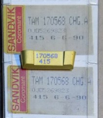 New SANDVIK TAM170568 Deep Grooving Carbide Insert 1/4″ Full Radius Width 5Piece