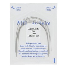 Dental Orthodontic Niti Super Elastic Arch Wires Round Rectangular Ovoid Natural