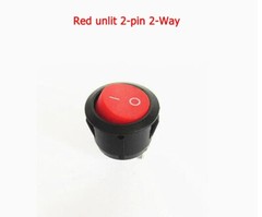 KCD1 Round Power Button Switch With Light 2/3/4/6-Pin 2/3-Way OFF/NO Hole 20MM