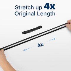 Large Rubber Bands Heavy Duty 30PCS Size #107 Elastic Long Rubber Bands Black