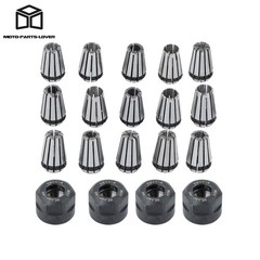 19pc ER11 CNC Collet Set with M14 Nuts for Precision Workholding 1-7mm