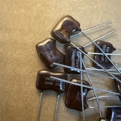 10x CM06FD501 500pF 5% Dipped Silver Mica Capacitors NOS