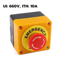 Red Mushroom Emergency Stop Shut Off Push Button Switch NO + NC 22mm CNC Gecko