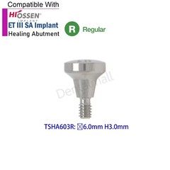 Dental Healing Abutment Cover Screw Regular Platform Fits Osstem Hiossen