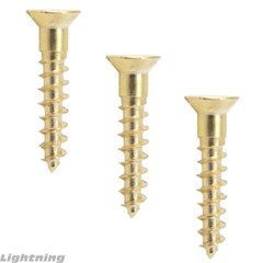 #5 x 7/8″ Solid Brass Flat Head Slotted Wood Screw Qty 100