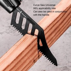 5x Flush Cutting Jigsaw Blade Irregular Curve Saw Blade with Handle for Wood US#