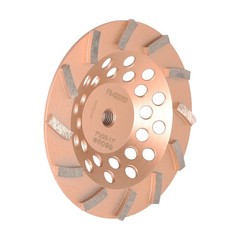 7″ Concrete Grinding Cup Wheels 12 Turbo Diamond Abrasive Seg 5/8″-11 Arbor