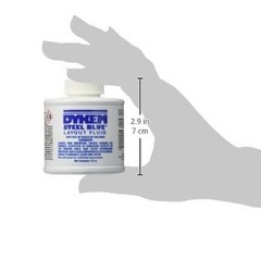 80300 Steel Blue Layout Fluid, Brush-in-Cap (4oz)